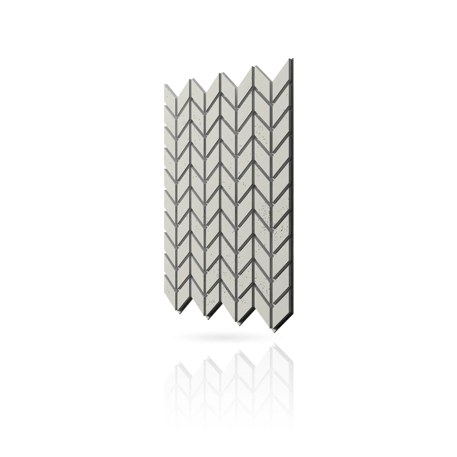 Concrete Cladding - HERRINGBONE S Wall Panels colour swatch on white background DecorMania.eu
